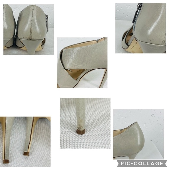 Boutique 9 size 7.5 Thomsina Gray Leather 4.5 inch Heels - Picture 16 of 16